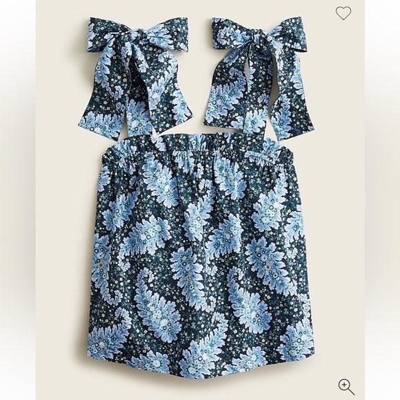 J. Crew Collection tie-shoulder tank in Ratti Pacific paisley - Picture 1 of 10